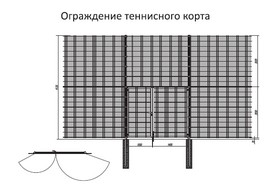 Сетка для ограждения теннисного корта